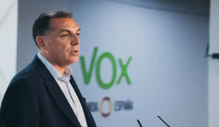 Samuel Vázquez Álvarez Los portavoces nacionales de Vox, Samuel Vázquez Álvarez (Seguridad, Interior e Inmigración) (en la imagen), y Carlos Hernández Quero (Vivienda), han ofrecido este lunes una rueda de prensa conjunta en la sede nacional de la calle Bambú de Madrid.