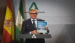 FOTOGRAFÍA. SEVILLA, 30 DE SEPTIEMBRE DE 2026. En la imagen, El vicepresidente segundo y consejero de Turismo, Justicia, Desregulación y Administración Local del Gobierno en coalición de la Junta de Andalucía por Vox, Manuel Gavira Florentino, hoy en rueda de prensa en la sede gubernamental andaluza. Lasvocesdelpueblo (Ñ Pueblo)