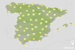 FOTOGRAFÍA. BARCELONA (CATALUÑA) ESPAÑA, 23 DE SEPTIEMBRE DE 2026. Miércoles de bochorno: el sur peninsular, Galicia y Canarias volverán a superar los 35 grados. Infograma de la Agencia Estatal de Meteorología (Aemet) sobre las previsiones meteorológicas para este miércoles 23 de septiembre de 2026 en toda España. Lasvocesdelpueblo (Ñ Pueblo)