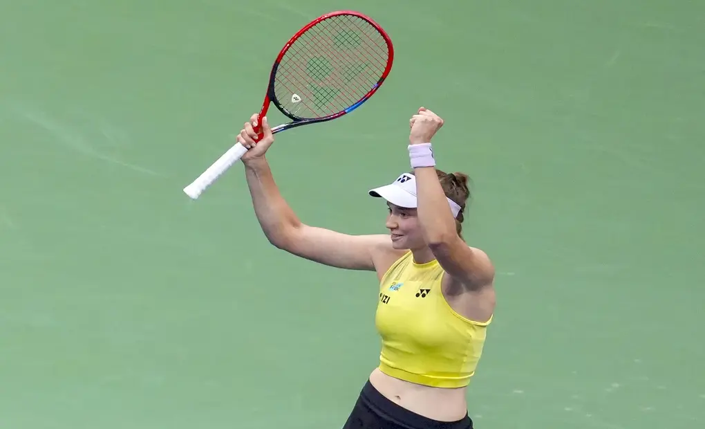 FOTOGRAFÍA. NUEVA YORK (ESTADOS UNIDOS DE AMÉRICA), 12 DE SEPTIEMBRE DE 2026. Elena Rybakina de Kazajistán celebra tras ganarle a Aryna Serguéievna Sabalenka (Aryna Sabalenka), de Bielorrusia en la final del Abierto de Estados Unidos. Efe