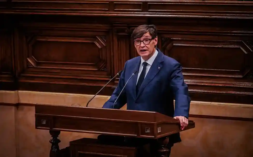 FOTOGRAFÍA. BARCELONA, 29 DE SEPTIEMBRE DE 2026. El presidente del Govern de la Generalitat de Catalunya y líder del Partido Socialista en Cataluña (PSC-PSOE), Salvador Illa Roca, ha abierto esta tarde el tercer Debate de Política General (DPG) de esta legislatura en la Cámara catalana. Parlament/Lasvocesdelpueblo (Ñ Pueblo)