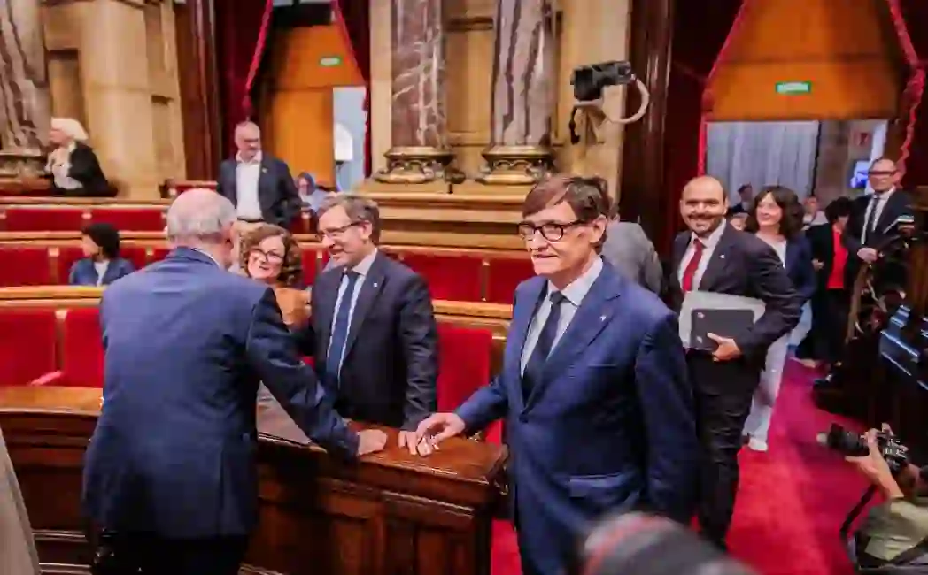 FOTOGRAFÍA. BARCELONA, 29 DE SEPTIEMBRE DE 2026. El presidente del Govern de la Generalitat de Catalunya y líder del Partido Socialista en Cataluña (PSC-PSOE), Salvador Illa Roca, ha abierto esta tarde el tercer Debate de Política General (DPG) de esta legislatura en la Cámara catalana. Parlament/Lasvocesdelpueblo (Ñ Pueblo)