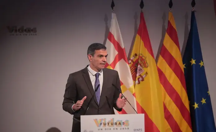 FOTOGRAFÍA. BARCELONA, 28 DE SEPTIEMBRE DE 2026. El presidente del Gobierno de España y secretario general del Partido Socialista (PSOE), Pedro Sánchez Pérez-Castejón, este lunes en Barcelona. Lasvocesdelpueblo (Ñ Pueblo)