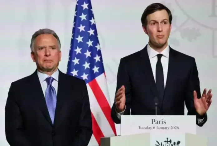 Trump reaviva conversaciones entre Rusia y Ucrania para el fin a la guerra, Steven Charles Witkoff (Steve Witkoff) y Jared Corey Kushner FOTOGRAFÍA. LUGAR Y FECHA RELACIONADOS CON EL CONTENIDO: WASHINGTON (ESTADOS UNIDOS DE AMÉRICA, EEUU), 04 DE SEPTIEMBRE DE 2026. Steven Charles Witkoff (Steve Witkoff) y Jared Corey Kushner, los emisarios del presidente de Estados Unidos de América, Donald John Trump, viajarán esta semana a Moscú y Kiev para tratar de reavivar las conversaciones entre Rusia y Ucrania para poner fin a la guerra, reveló este viernes el diario The New York Times. Efe