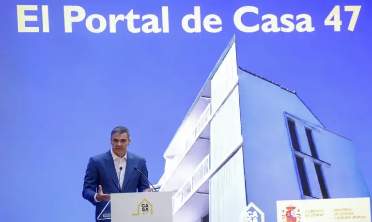FOTOGRAFÍA. MADRID (ESPAÑA), 07 DE SEPTIEMBRE DE 2026. El presidente del Gobierno de España y secretario general del Partido Socialista (PSOE), Pedro Sánchez Pérez-Castejón, durante la presentación del nuevo portal de Casa 47. Efe