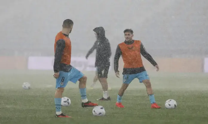 Levante - Athletic de Bilbao FOTOGRAFÍA. VALENCIA (ESPAÑA), 16 DE SEPTIEMBRE DE 2026. El partido entre el Levante UD y el Athletic Club correspondiente a la sexta jornada de LaLiga EA Sports previsto para este miércoles a las 21.30 horas en el Ciutat de València ha sido suspendido por razones meteorológicas. Efe