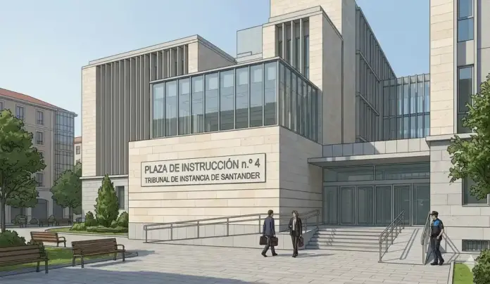 Acoso laboral y espionaje de WhatsApp en Cantabria El instructor libra a Vox de responsabilidad penal FOTOGRAFÍA. SANTANDER, 06 DE OCTUBRE DE 2026. Vista frontal exterior e institucional del majestuoso edificio de piedra que alberga el Tribunal de Instancia de Santander, bajo un cielo despejado. En esta sede judicial, concretamente en la Plaza de Instrucción n.º 4, el magistrado instructor ha decretado la transformación de las diligencias en procedimiento abreviado contra la portavoz parlamentaria del Grupo Vox en Cantabria por presuntos delitos de acoso laboral reiterado y violación del derecho a la intimidad. Paralelamente, el auto dictado en este complejo judicial ha resuelto el sobreseimiento libre y archivo definitivo de la responsabilidad penal corporativa del partido político Vox, al certificar legalmente que la entidad no obtuvo ningún beneficio directo ni indirecto de la conducta delictiva y del espionaje informático interno bajo sospecha. IA/Lasvocesdelpueblo (Ñ Pueblo)