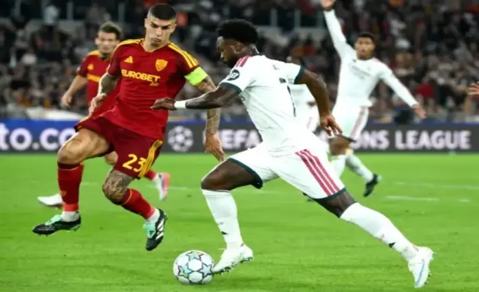 El victimismo de Vinícius Jr cae tras recibir cuatro partidos de sanción FOTOGRAFÍA. ROMA, 14 D EOCTUBRE DE 2026. Gianluca Mancini (izq.) del AS Roma y Vinicius Junior (der.) del Real Madrid en acción durante el partido de fútbol de la UEFA Champions League entre el AS Roma y el Real Madrid en el estadio Olímpico de Roma, Italia. EFE