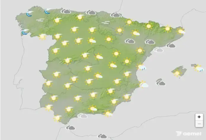 La AEMET prevé chubascos fuertes en Baleares y fuerte levante en el Estrecho este viernes FOTOGRAFÍA. BARCELONA (CATALUÑA) ESPAÑA, 29 DE OCTUBRE DE 2026. La AEMET prevé chubascos fuertes en Baleares y fuerte levante en el Estrecho este viernes. Infograma de la Agencia Estatal de Meteorología (Aemet) sobre las previsiones meteorológicas para este viernes 30 de octubre de 2026 en toda España. Lasvocesdelpueblo (Ñ Pueblo)