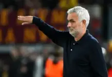 FOTOGRAFÍA. ROMA, 14 DE OCTUBRE DE 2026. José Mourinho durante el partido de la fase liga de la UEFA Champions League que han jugado AS Roma y Real Madrid en el Olímpico de Roma, Italia. EFE