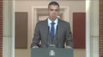 FOTOGRAFÍA. MADRID, 05 DE OCTUBRE DE 2026. El presidente del Gobierno de coalición socialcomunista de España y líder del Partido Socialista (PSOE), Pedro Sánchez Pérez-Castejón, ha comparecido este lunes en declaración institucional desde el Palacio de la Moncloa para anunciar formalmente que claudica ante la inestabilidad de la legislatura y adelanta las urnas al próximo domingo 29 de noviembre de 2026. Lasvocesdelpueblo (Ñ Pueblo)