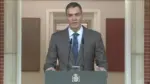 FOTOGRAFÍA. MADRID, 05 DE OCTUBRE DE 2026. El presidente del Gobierno de coalición socialcomunista de España y líder del Partido Socialista (PSOE), Pedro Sánchez Pérez-Castejón, ha comparecido este lunes en declaración institucional desde el Palacio de la Moncloa para anunciar formalmente que claudica ante la inestabilidad de la legislatura y adelanta las urnas al próximo domingo 29 de noviembre de 2026. Lasvocesdelpueblo (Ñ Pueblo)