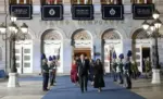 FOTOGRAFÍA. OVIEDO, 23 DE OCTUBRE DE 2026. Los reyes de España Felipe Juan Pablo Alfonso de Todos los Santos de Borbón y Grecia (Felipe VI) y Letizia Ortiz Rocasolano, acompañados de sus hijas la princesa de Asturias, Leonor de Borbón y Ortiz, e Infanta Sofía de Borbón y Ortiz, presidieron este viernes el acto de entrega de los premios de la Fundación Princesa de Asturias 2026, que se ha celebrado en el Teatro Campoamor de Oviedo, con la presencia de Su Majestad la Reina Doña Sofía. Lasvocesdelpueblo (Ñ Pueblo)