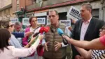 FOTOGRAFÍA. PALENCIA, 02 DE OCTUBRE DE 2026. El portavoz nacional de Seguridad, Interior e Inmigración de la formación patriota Vox, Samuel Vázquez, atiende a los medios de comunicación en Palencia. Lasvocesdelpueblo (Ñ Pueblo)