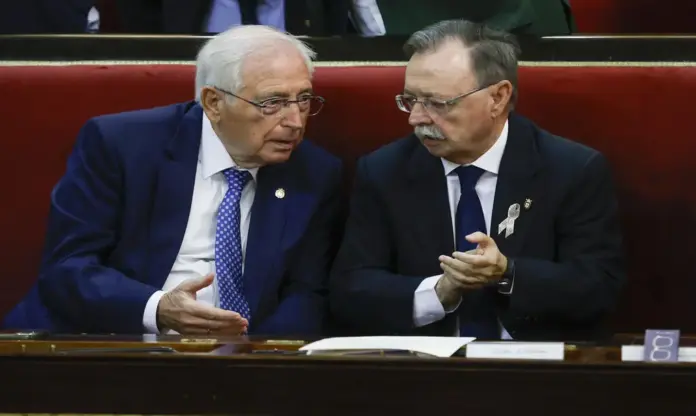 Ceuta y Melilla FOTOGRAFÍA. MADRID, 25 DE FEBRERO DE 2014. Imagen de los presidentes de Ceuta, Juan Jesús Vivas Lara (d), y de Melilla, Juan José Imbroda (i), durante un acto en el Senado. EFE